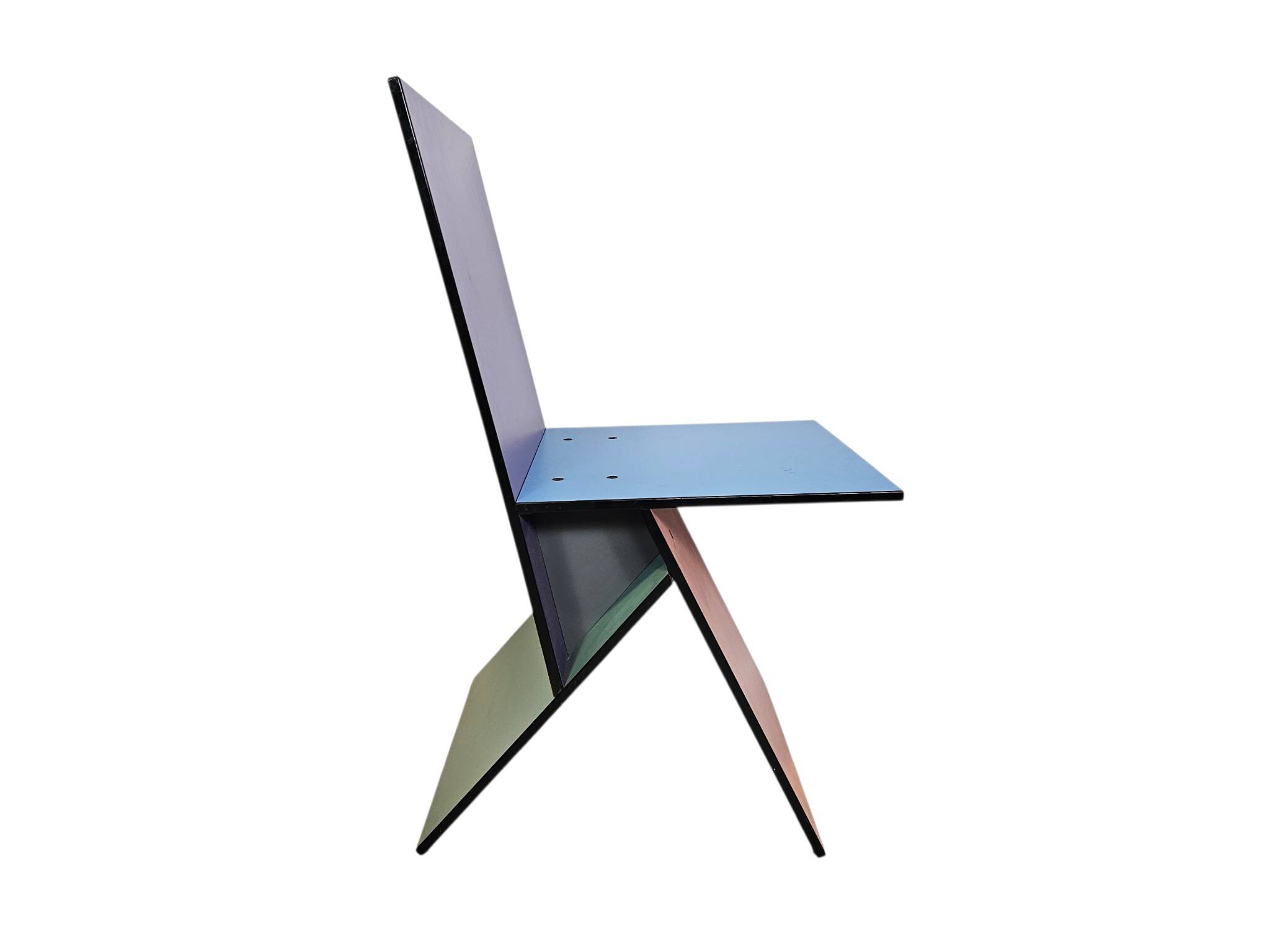 Chaise Vilbert style Memphis Milano conçue par Verner Panton pour Ikea