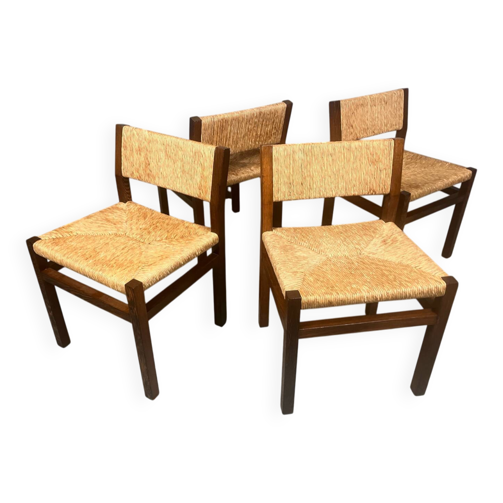 4 Spectrum se-82 dining chairs wengé vintage