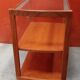 Wood and glass serving table