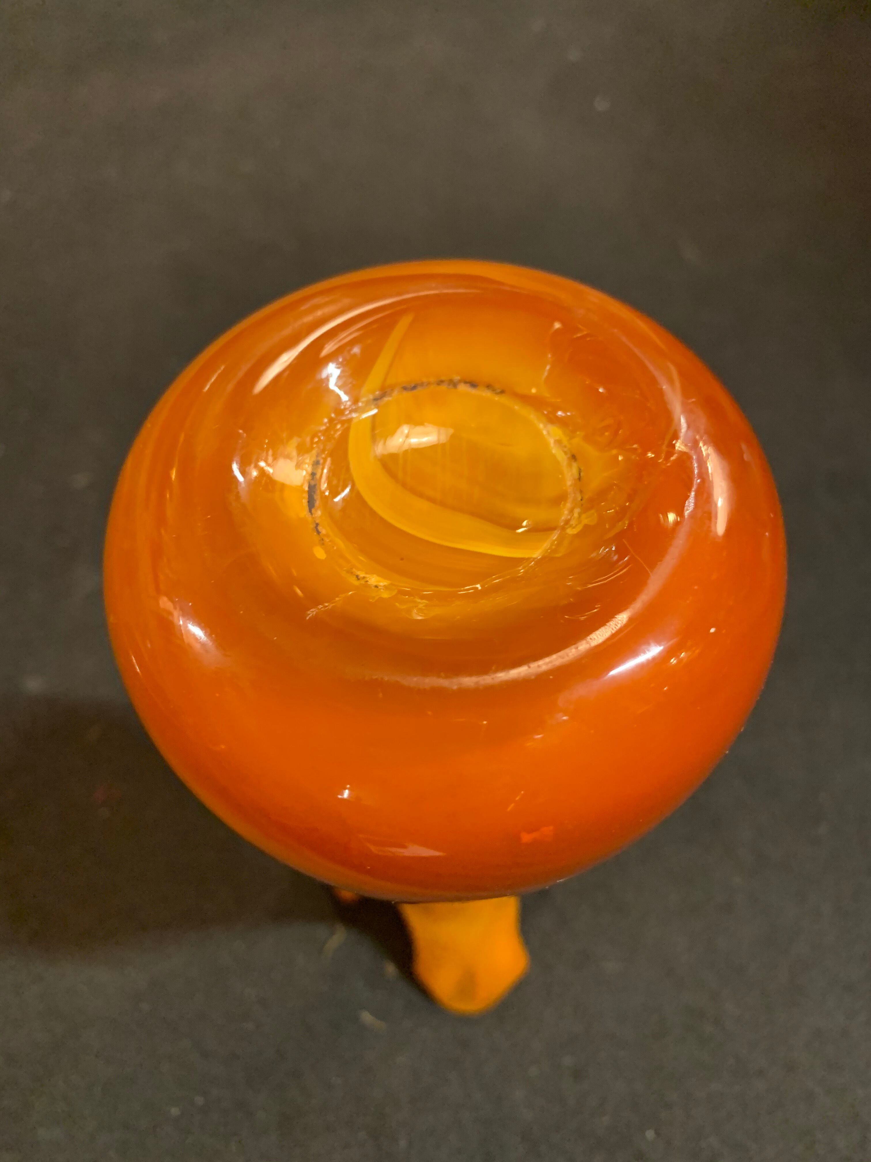 Vintage vase in glass pase
