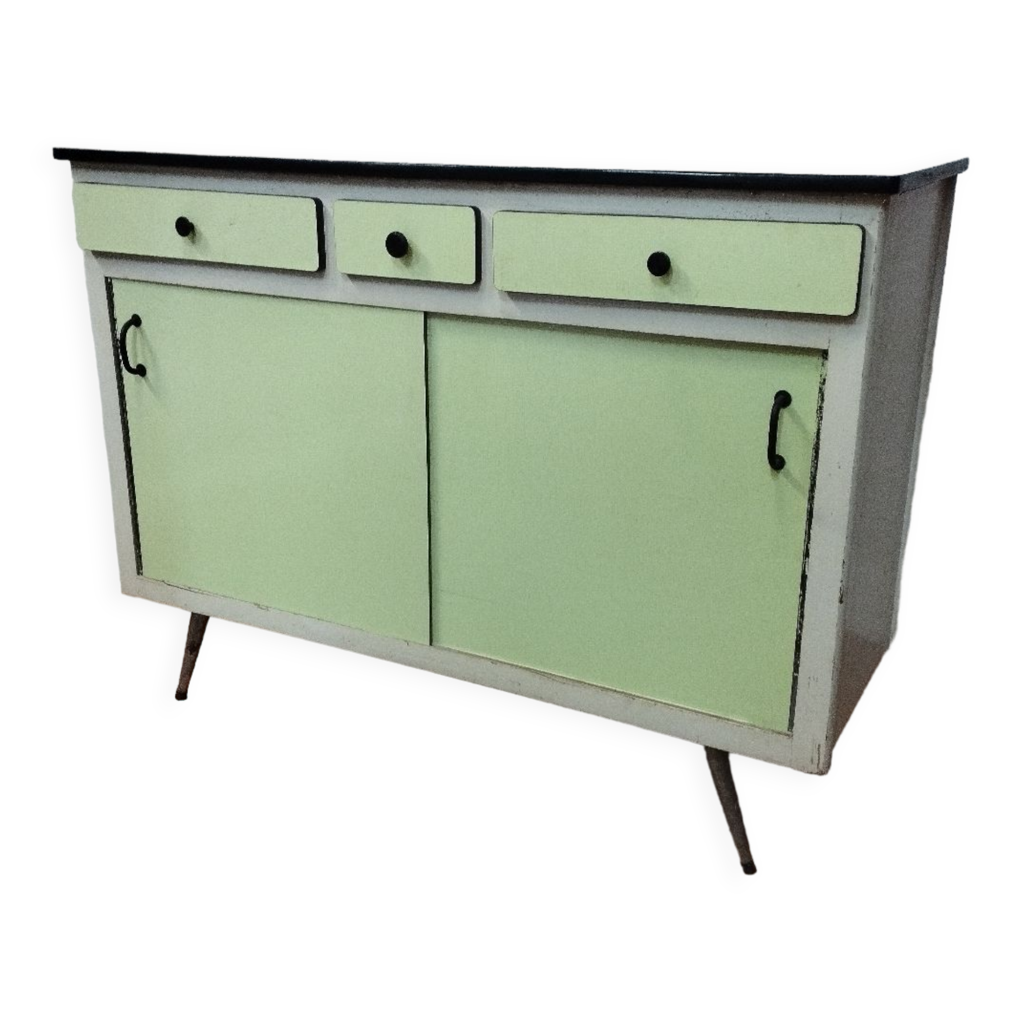 vintage formica sideboard sliding doors