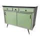 buffet vintage en formica portes coulissantes