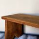 Booster bench Reconstruction in raw solid oak