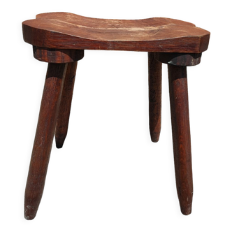 Tabouret rustique brutaliste