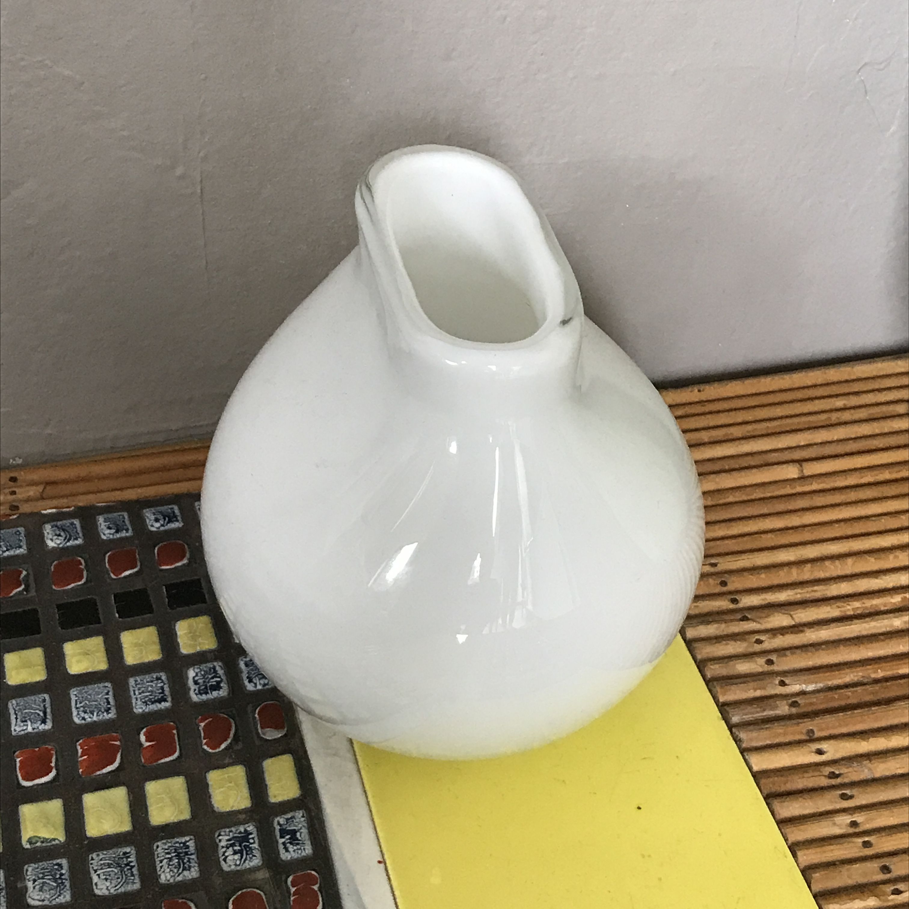 Design vase by Christian Tortu bouquet of bulb flowers
