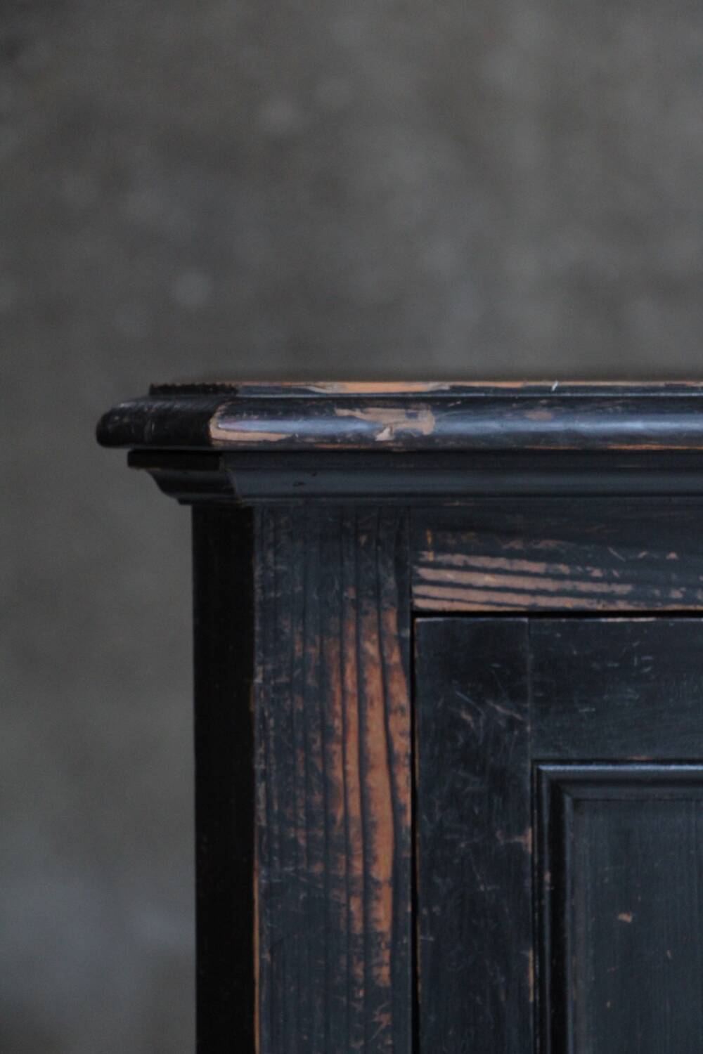 Blackened wood jam maker sideboard 19th Parisian style