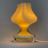 Lampe de table tout en verre des années 1970, Tchécoslovaquie