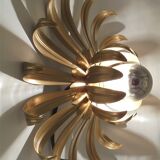 Wall lamp golden flower