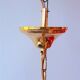 Art Deco glass pendant from Clichy in pink