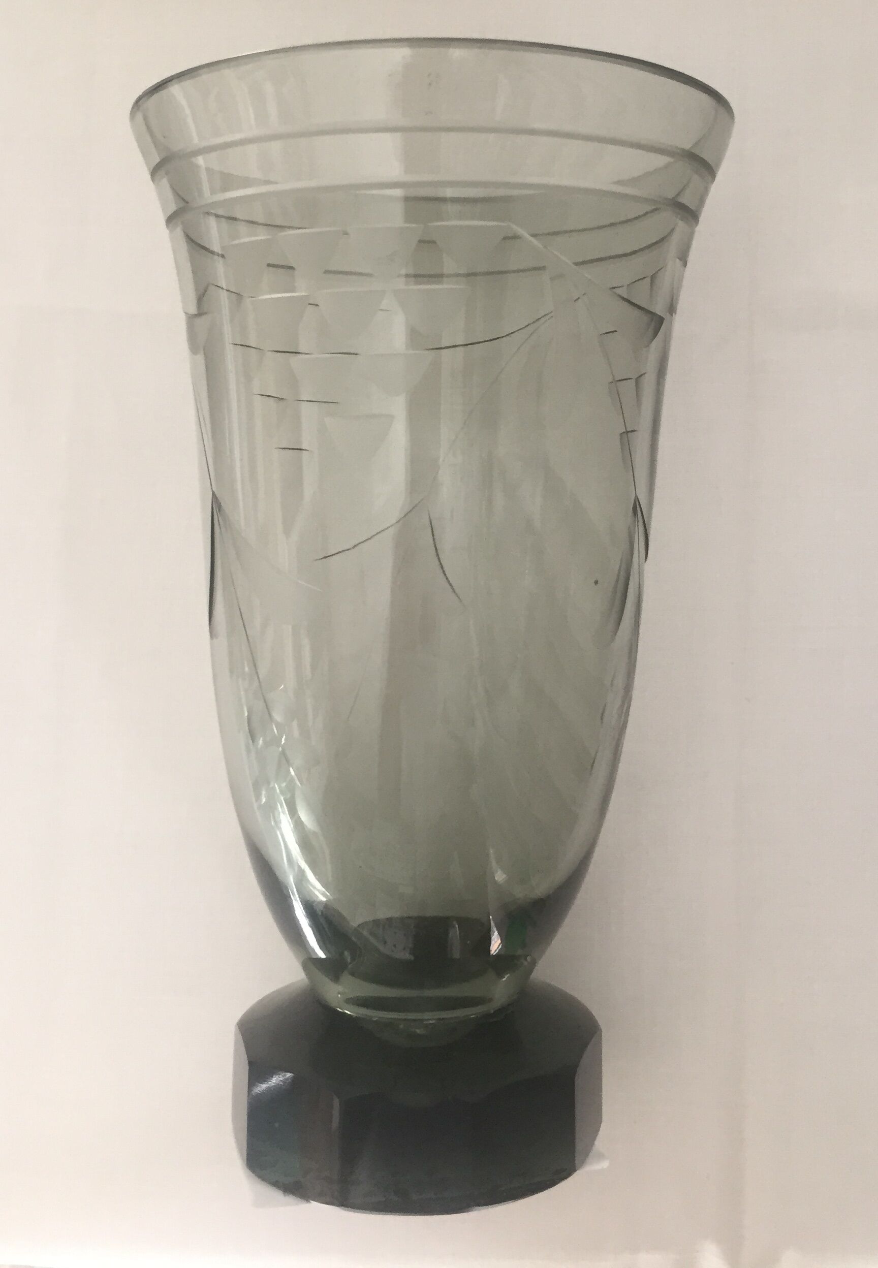 Ancient vase in bohemian crystal