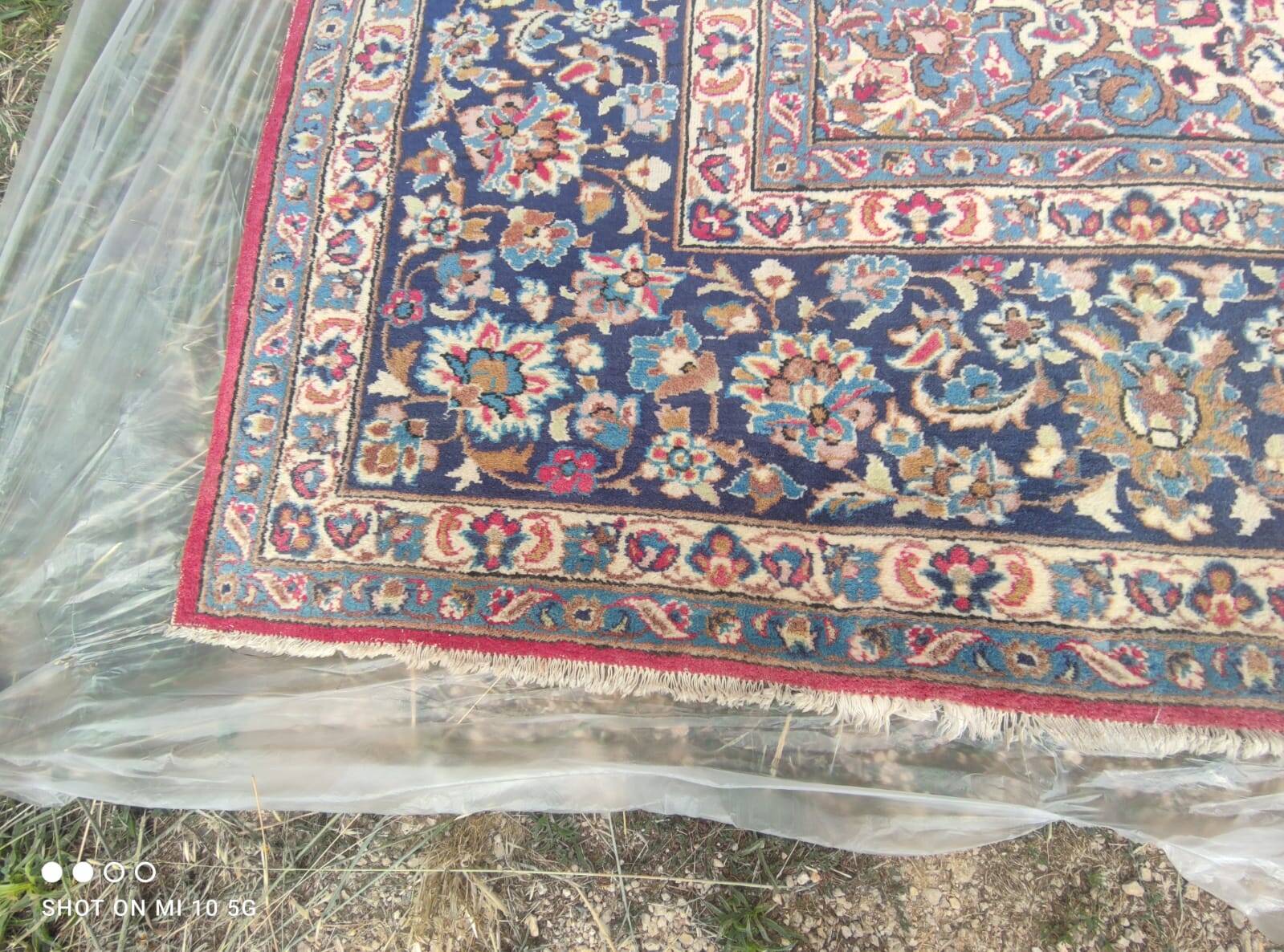 Exceptional vintage Kerman Persian carpet, hand-knotted in wool - 290 x 40.