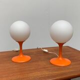 Mid-century Swiss table lamps by E.R. Nele for Temde, set of 2