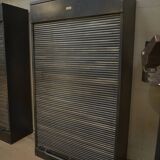 "Ronéo" 1950s Metal Shutter Filing Cabinet