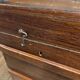 Old wooden transport trunk