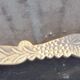 Zoomorphic bronze fireplace shovel and tongs
