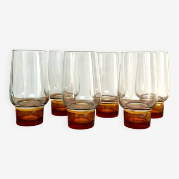 6 verres luminarc vintage