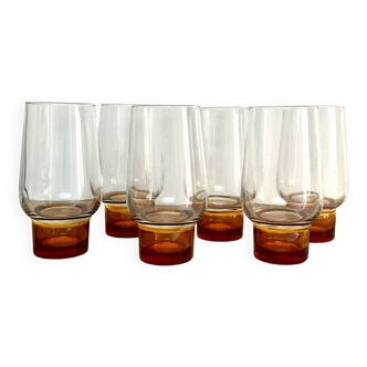 6 verres luminarc vintage