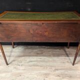 Art deco desk in curved mahogany veneer