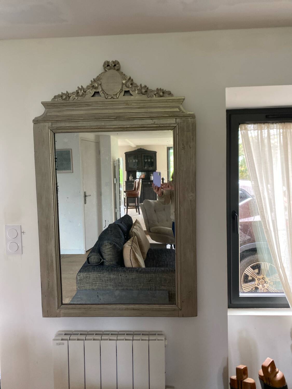 Ancien grand miroir