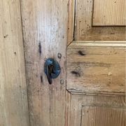 Pine wardrobe from the 19th century.