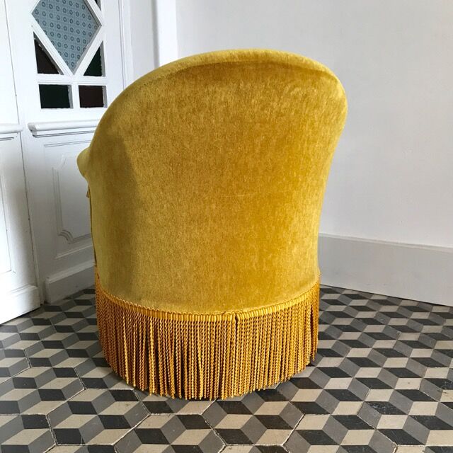 Armchair yellow ochre Toad