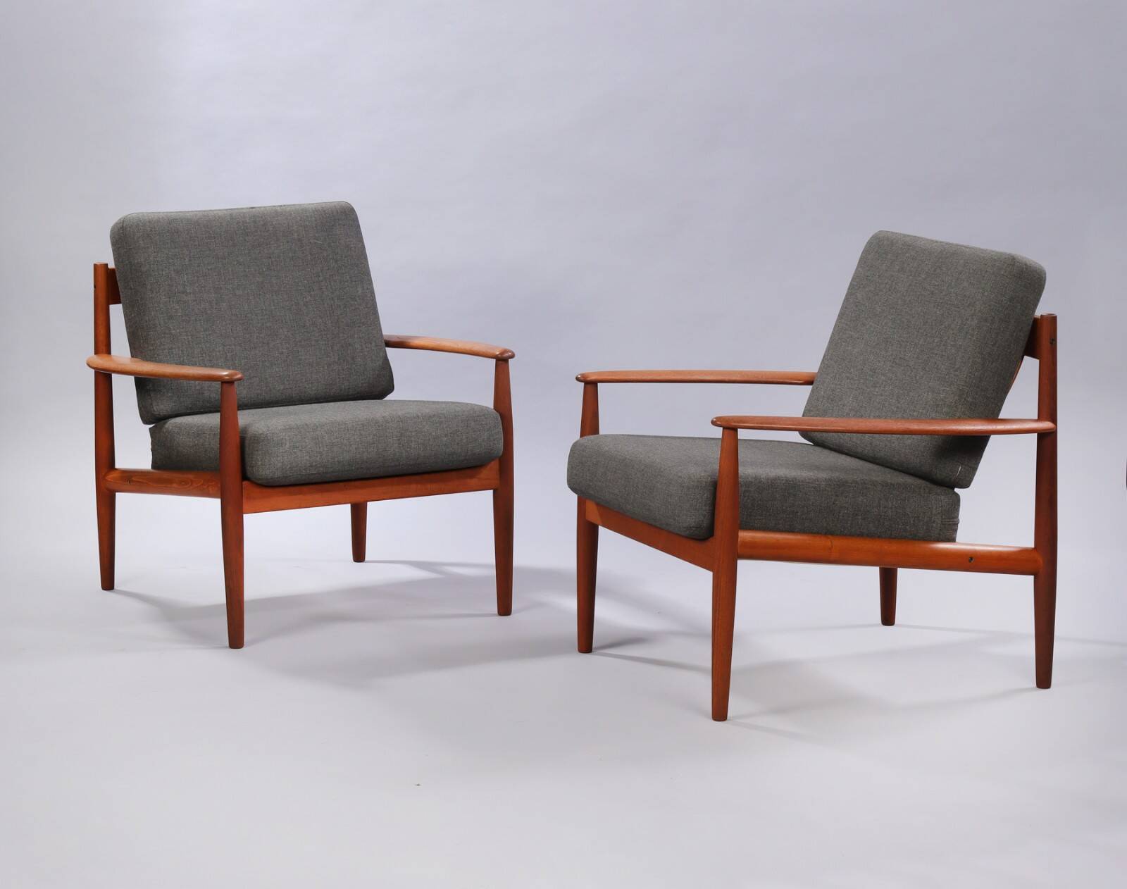 pair of teak armchairs by Grete Jalk model 118, Denmark 1963