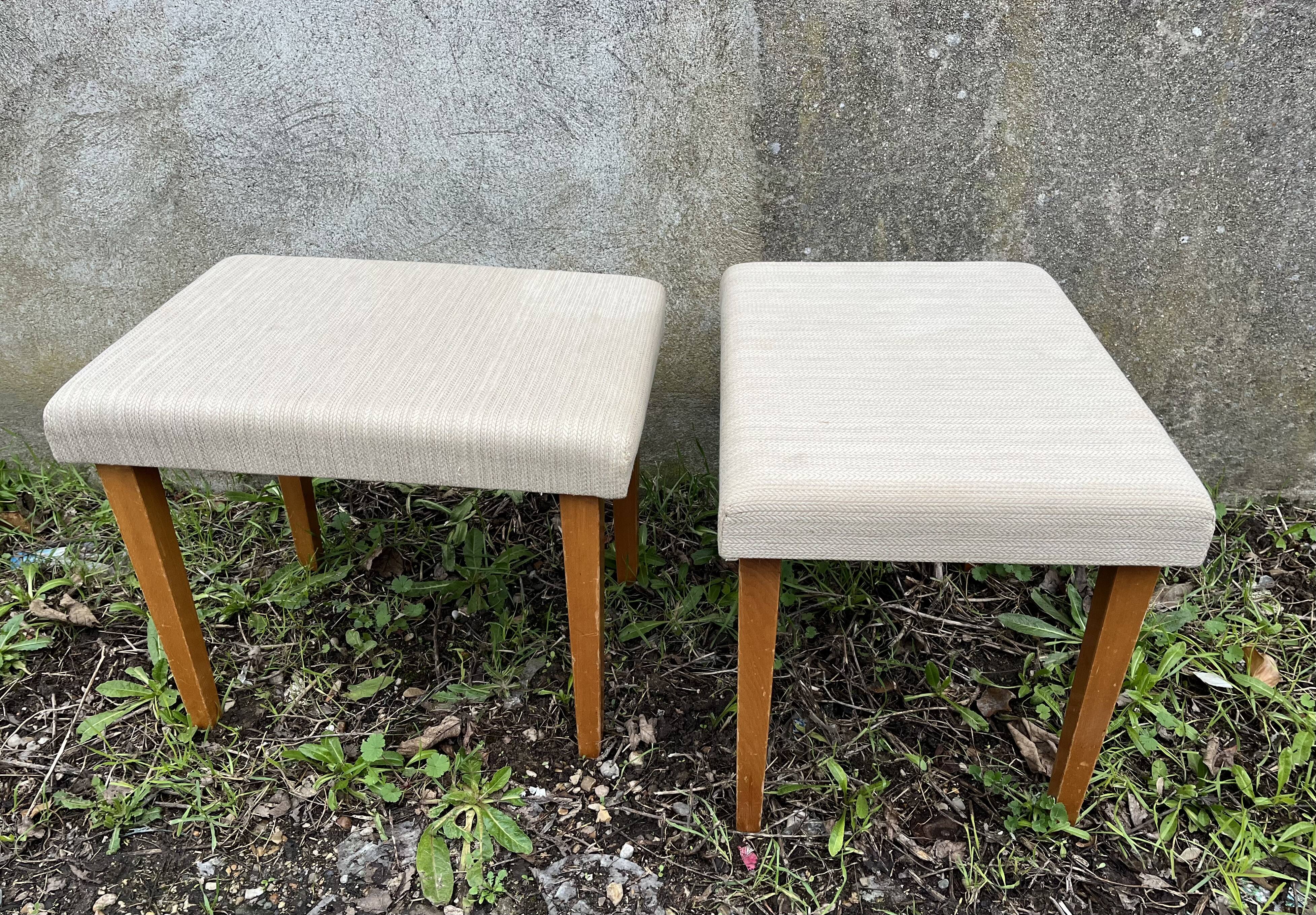 Vintage ottoman footrest