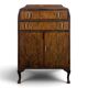 Exotic wood bar in Art Deco style