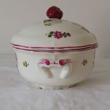 Soupière / légumier, porcelaine de Saint-Amand - Vieux Strasbourg