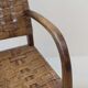Fauteuil bridge en bois et corde, 1960