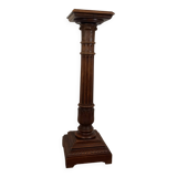 Colonne, pied d'estale en noyer