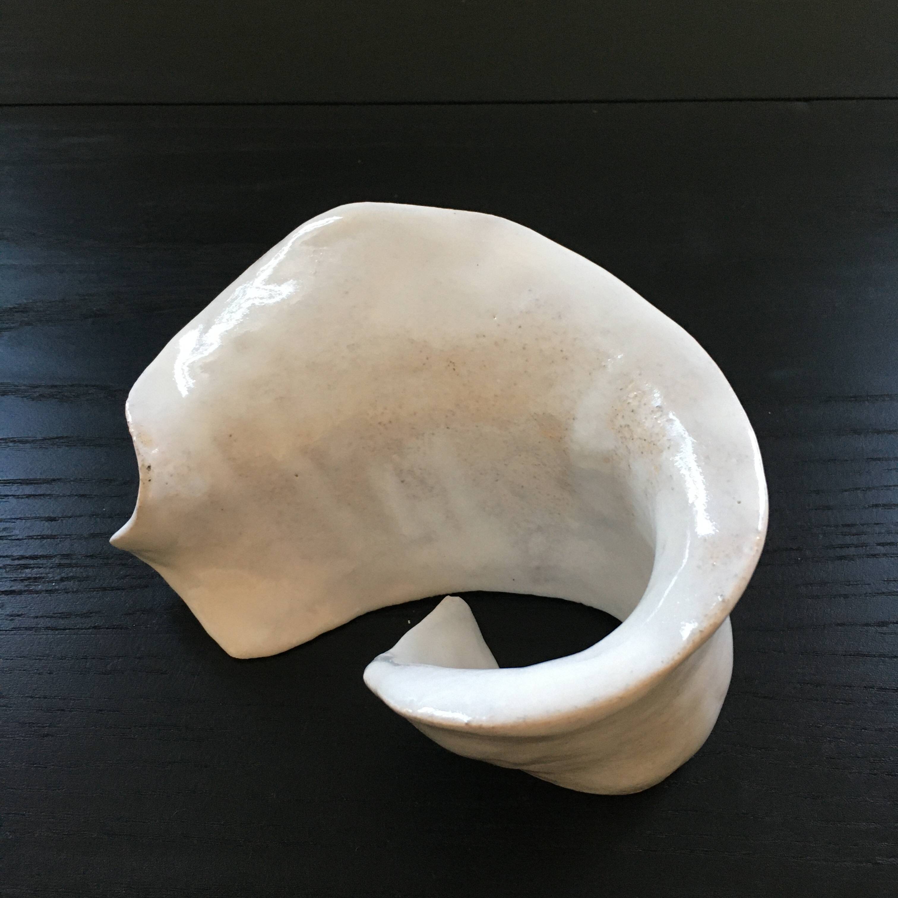 White ceramic shell