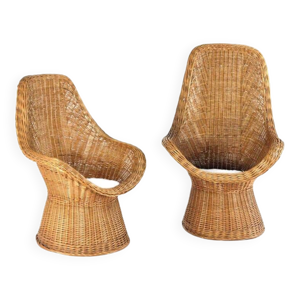 Ensemble de 2 fauteuils - tissu