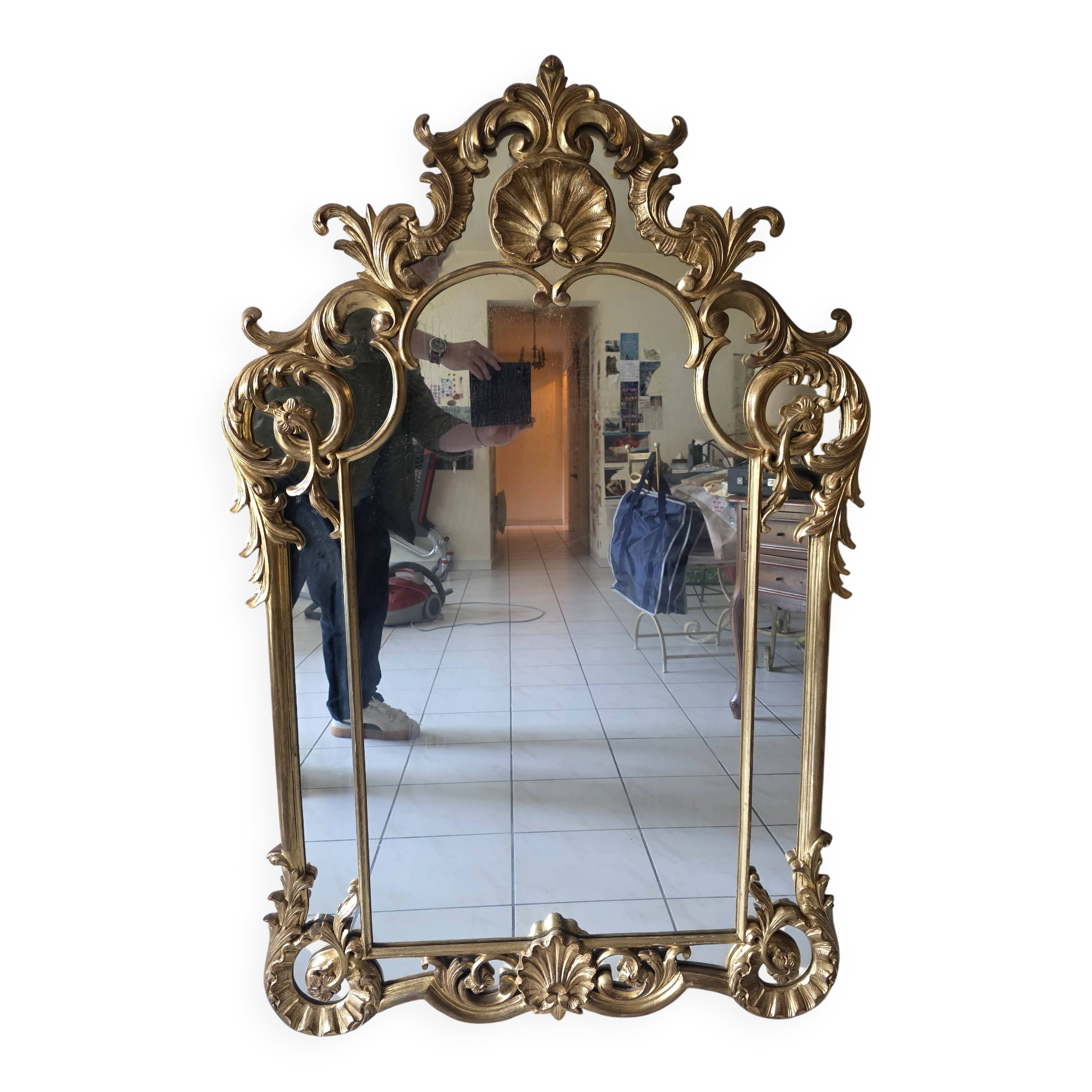 Miroir style Louis XV Rocaille