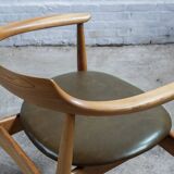 Chaise Arne Wahl Iversen ST-750 en orme, années 1960, Danemark