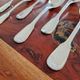 Christofle - Set of 6 table spoons model Chinon in silver-plated metal