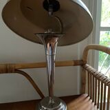 Art deco chrome mushroom lamp