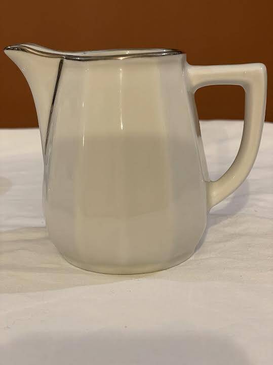 White porcelain "bistro" milk jug.