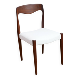 Scandinavian chair - Fully restored - Fabric, foam & straps: new