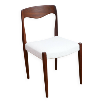 Scandinavian chair - Fully restored - Fabric, foam & straps: new