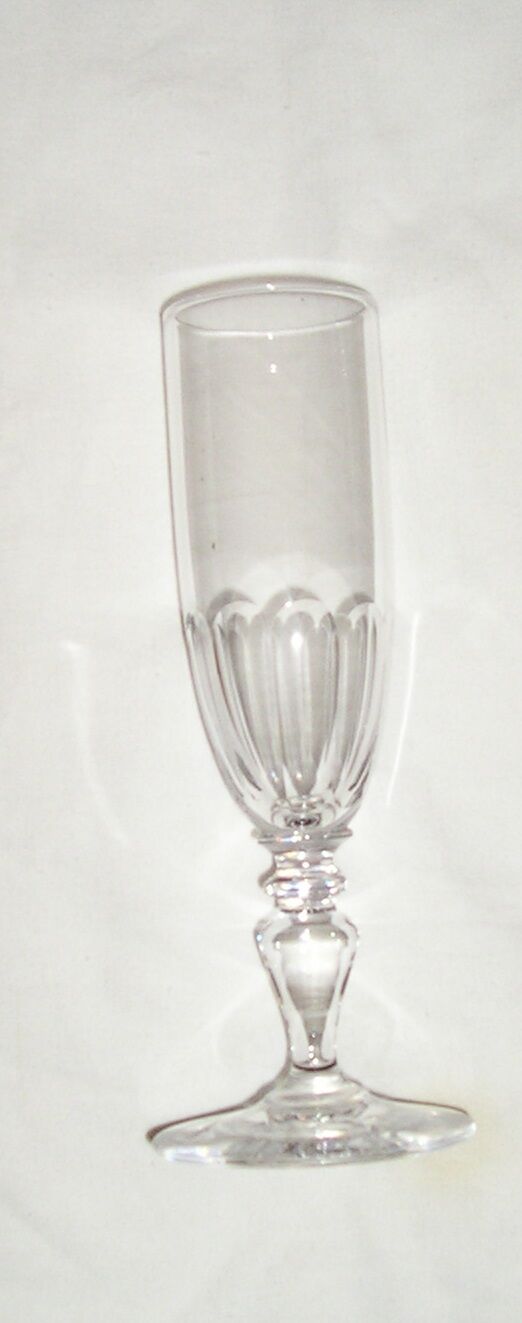 Set of 10 crystal champagne flutes