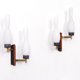 Two Wall Lights Italian, 1950s