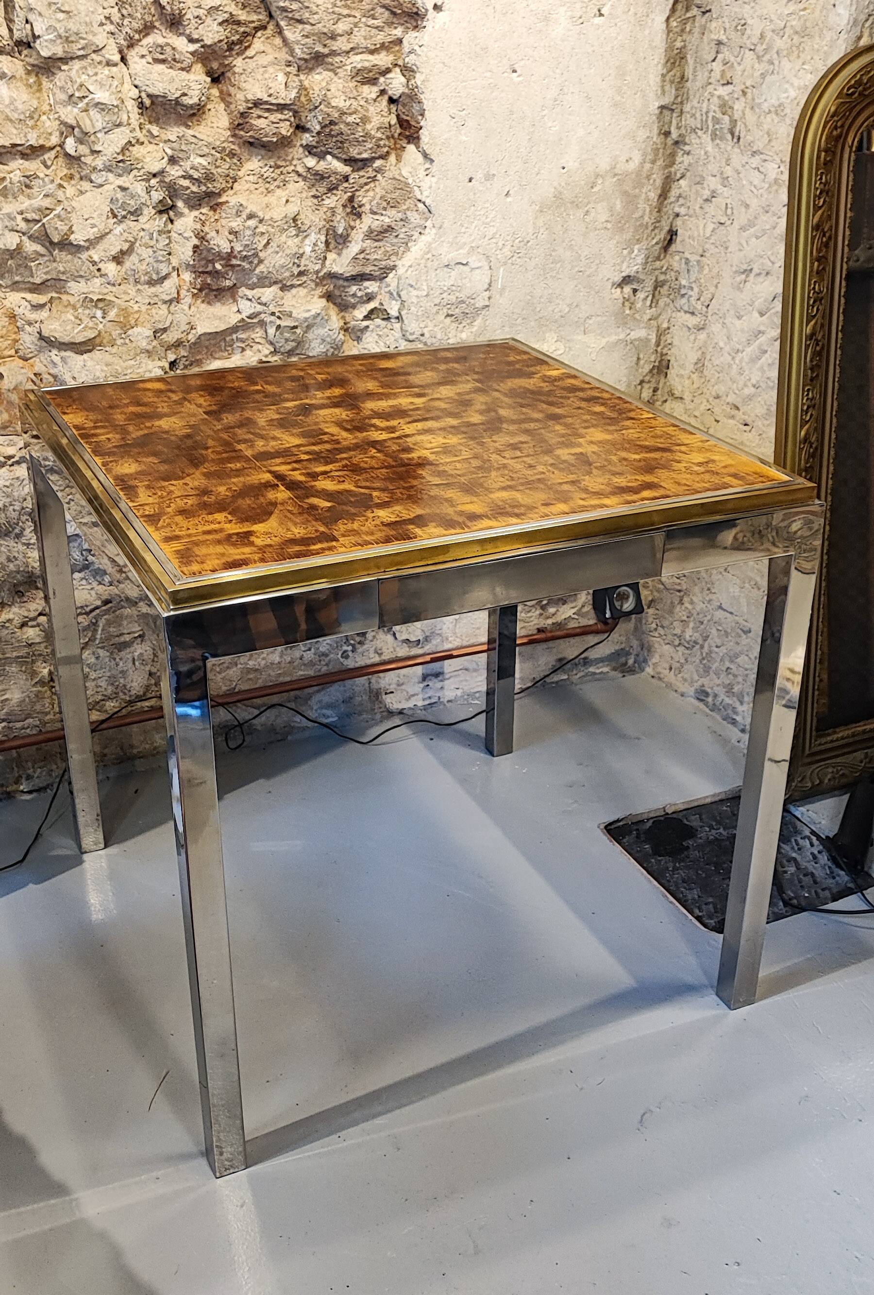 Vintage WILLY RIZZO game table 1970s