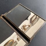 Miniature triptych mirror from the end of the 19th century