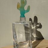Daum cactus Hilton Mc Connico crystal whiskey decanter