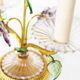 Incredible large gilt and crystal Floral table lamp by Palwa