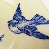 Plate iron earth decor blue birds