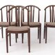4 Chairs by Carl-Ewert Ekström | Sweden | Alb. Johansson & Söner, Hyssna |