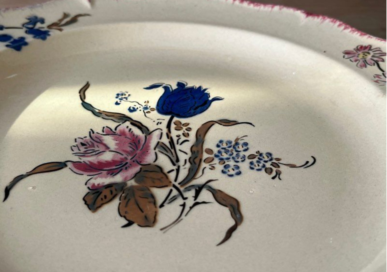 Creil and Montereau ceramic plate