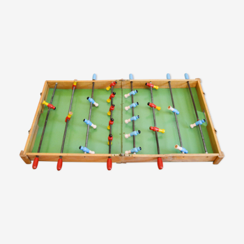 Jeu de babyfoot en bois vintage